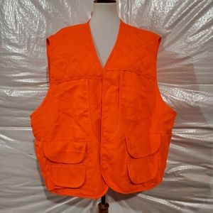 Master Sportsman Quilted Orange Vest Size XL